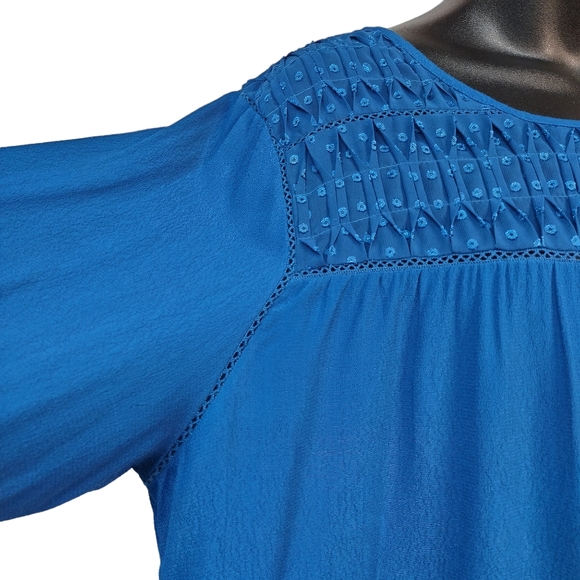 Daniel Rainn Women's Blue Embellished Top Blouse Size XL - Picture 7 of 12